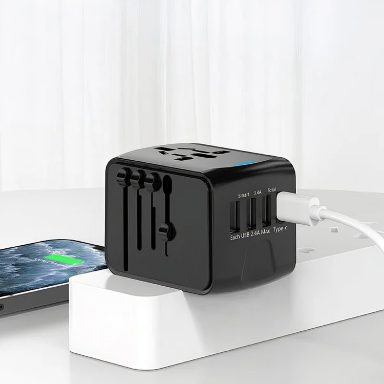 50 % DE RABAIS TEMPORAIRE | GlobalCharge™ | Adaptateur de voyage multifonctionnel Convertisseur
