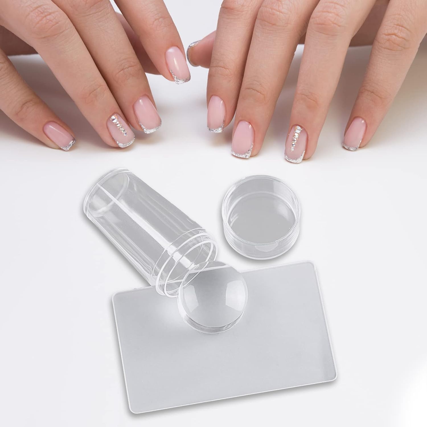 1 + 1 GRATUIT AUJOURD'HUI | TipStamp™ | Set de tampon pour manucure French Tip