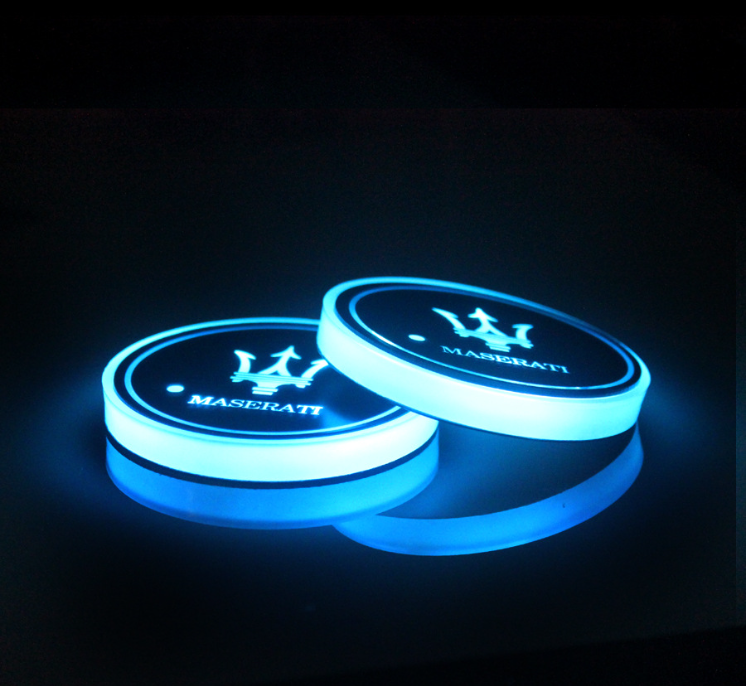 1+1 OFFERT · AUJOURD'HUI · LumiCoasters™ · Porte-gobelets lumineux pour voiture