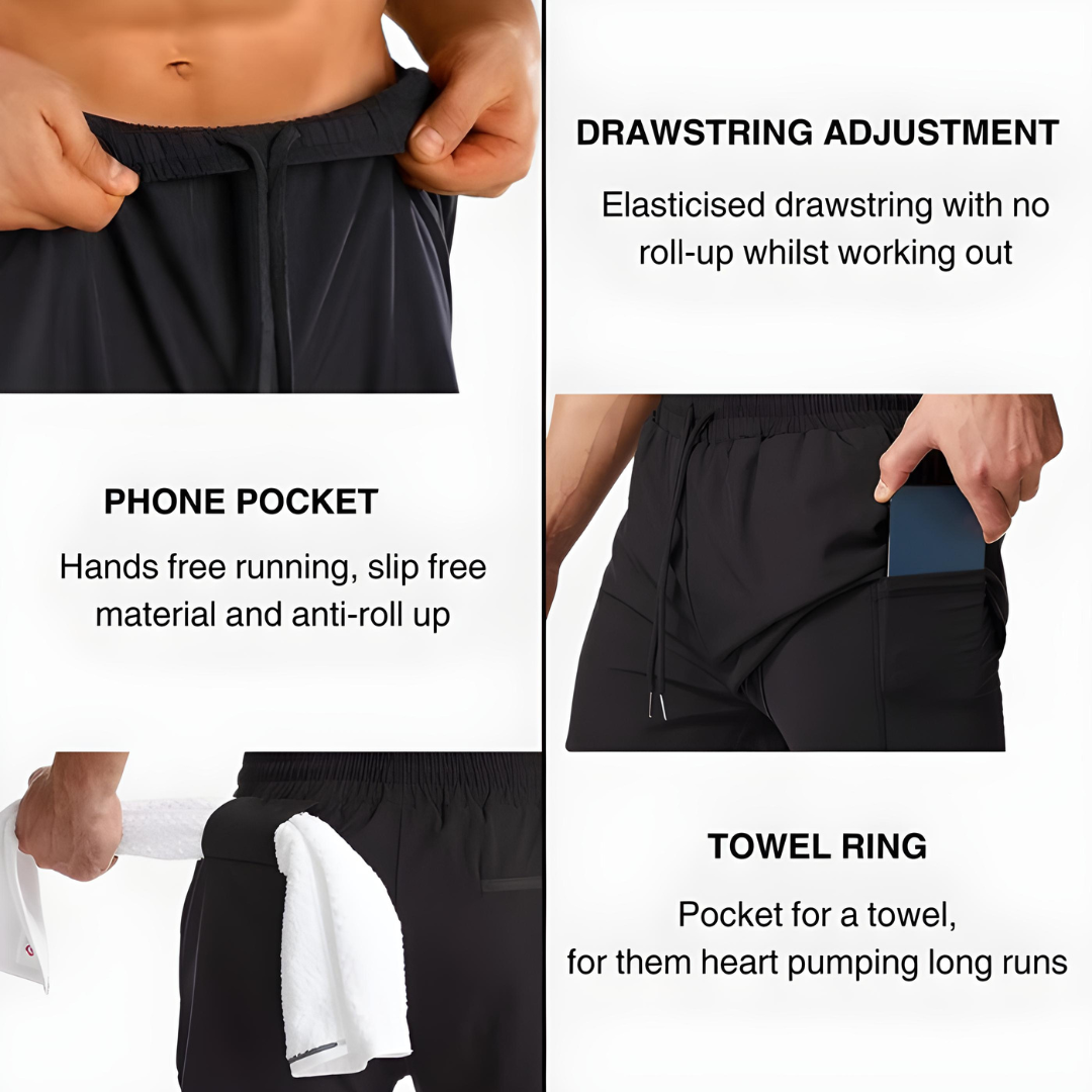 50% DE RABAIS TEMPORAIRE | EnduraFit™ | Shorts de course 2-en-1