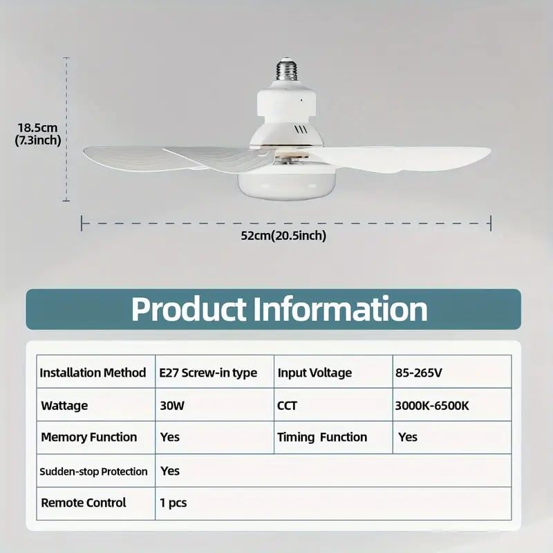 50 % DE REMISE TEMPORAIRE | PowerFan™ - Ventilateur-lampe