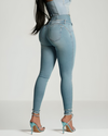 50% DE REMISE TEMPORAIRE | Amaris™ | Jeans skinny taille haute avec fermeture éclair au dos