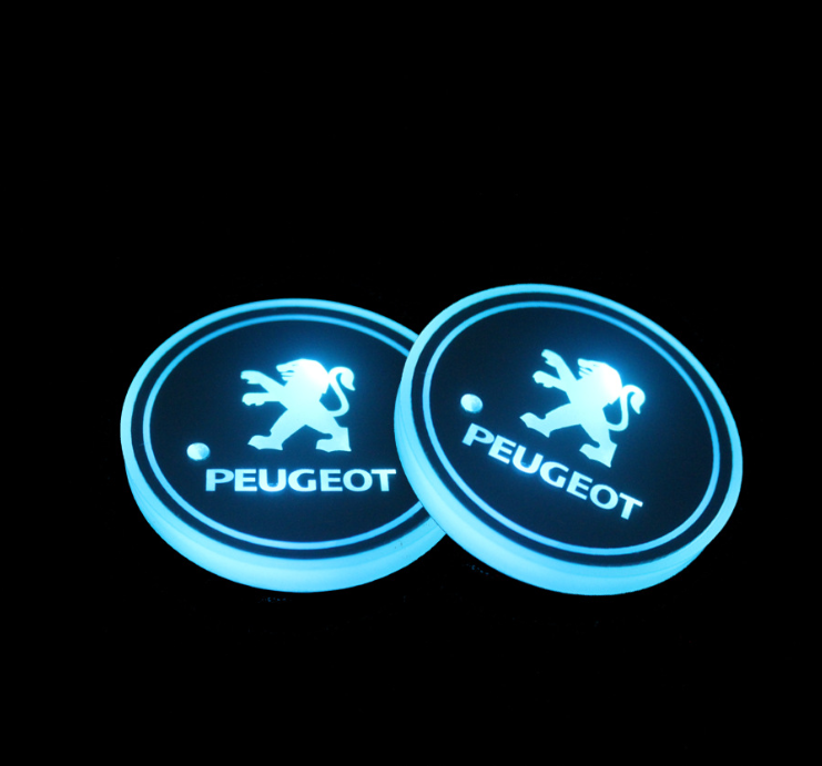 1+1 OFFERT · AUJOURD'HUI · LumiCoasters™ · Porte-gobelets lumineux pour voiture