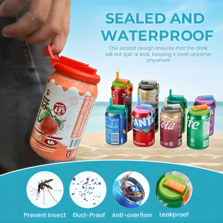 2 + 2 GRATUIT AUJOURD'HUI | SipSeal™ | Couvercle en silicone pour paille à soda