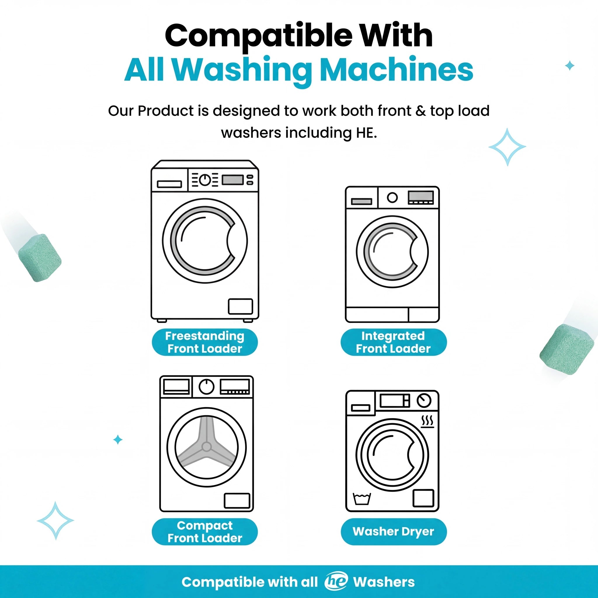 50 % DE REMISE TEMPORAIRE | DrumFresh™ - Nettoyant pour lave-linge