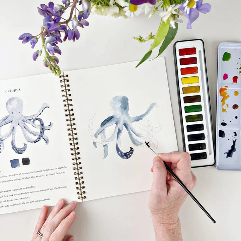 50 % DE REMISE TEMPORAIRE | CreativeEscape™ - Aquarelle Zen + (Gratuit : peinture 12 couleurs et pinceau)