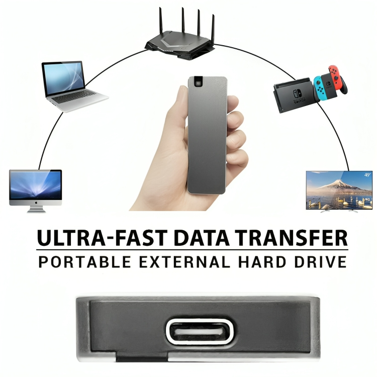 50 % DE REMISE TEMPORAIRE | BlitzSpeed™ | Disque dur externe portable mini
