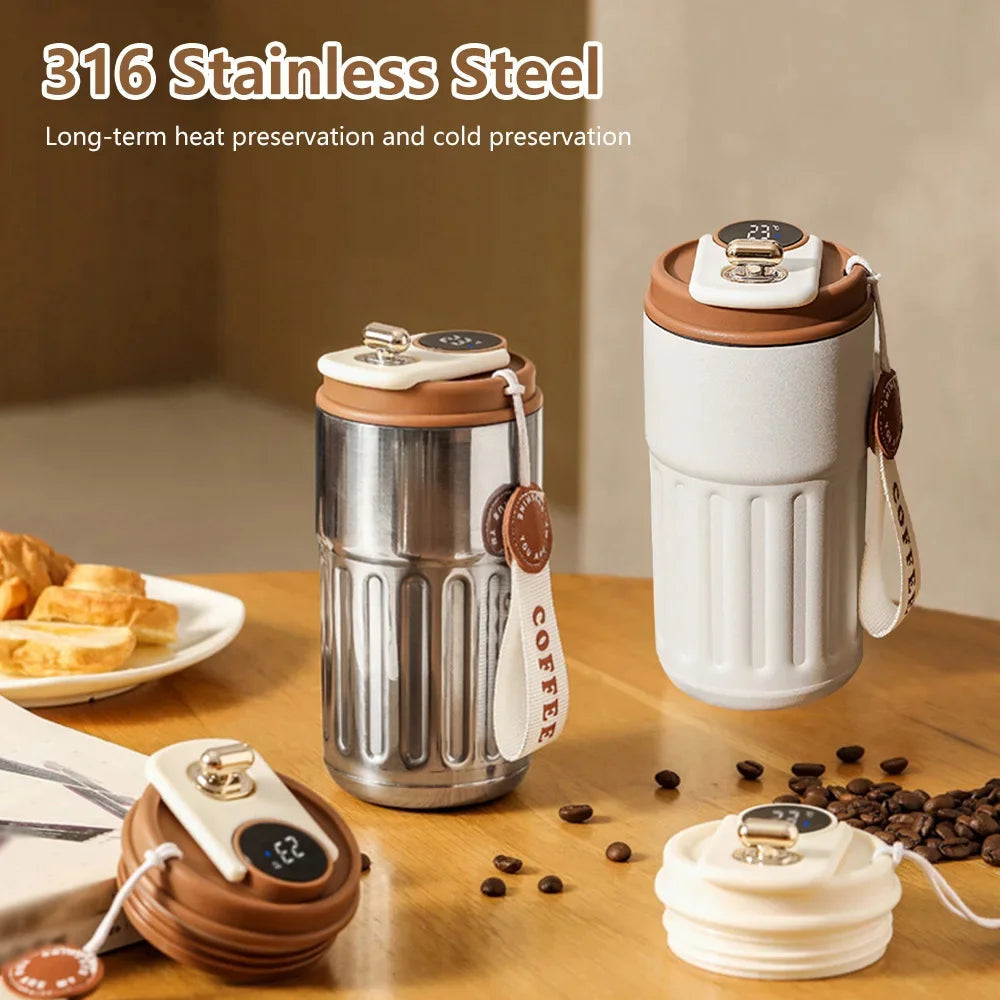 50 % DE REMISE TEMPORAIRE | SmartSip™ | Bouteille Thermos LED