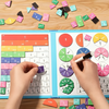 50% DE RABAIS TEMPORAIRE | PuzzlePie™ | Livre de puzzles de nombres fractionnaires magnétiques