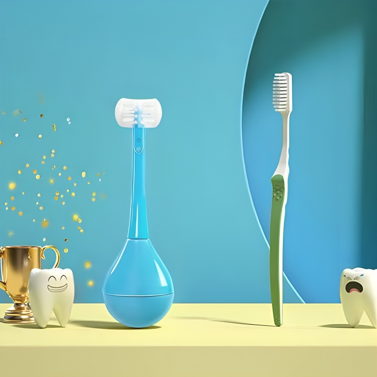 1 + 1 GRATUIT AUJOURD'HUI | BrushWiz™ | Brosse à dents à 3 côtés pour enfants
