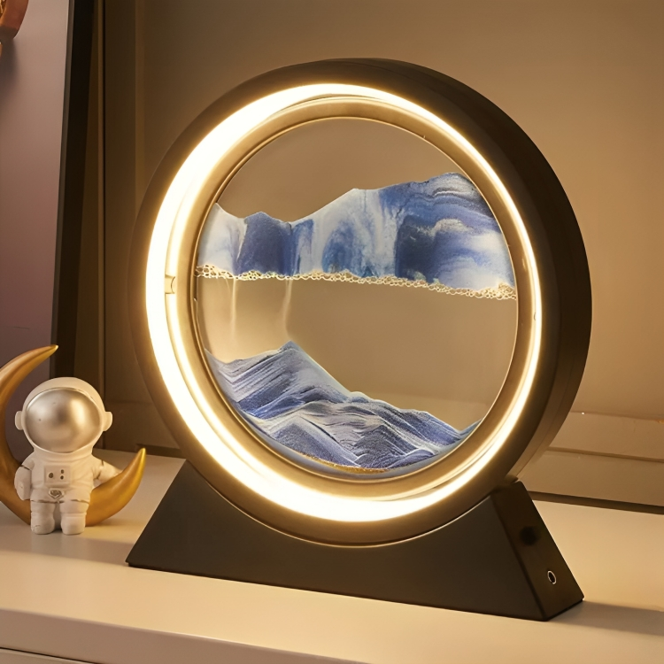 50 % DE REMISE TEMPORAIRE | SandAura™ | Lampe de table en sablier créatif en sable mouvant