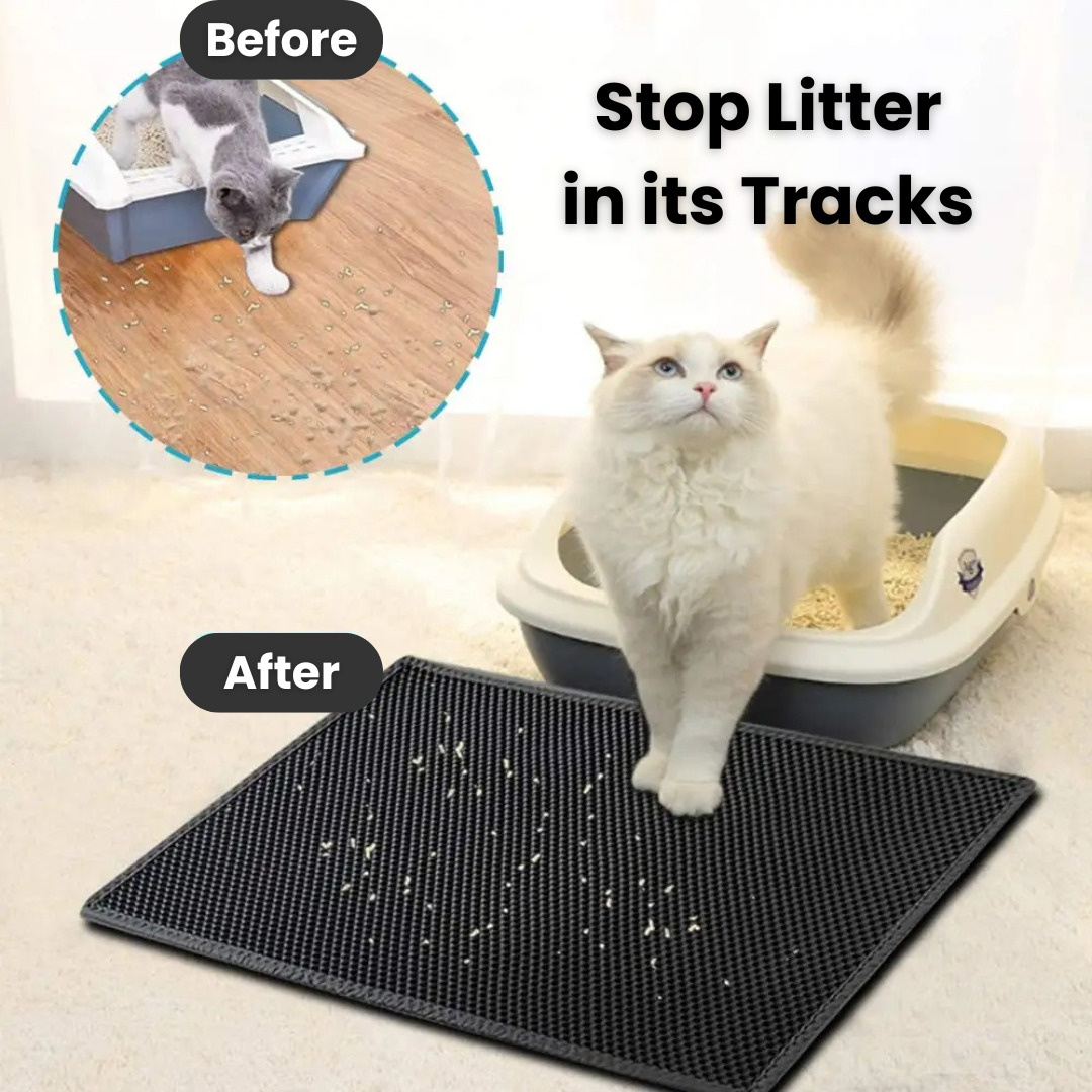 50% DE REMISE TEMPORAIRE | LitterCatcher™ | Tapis pour litière de chat