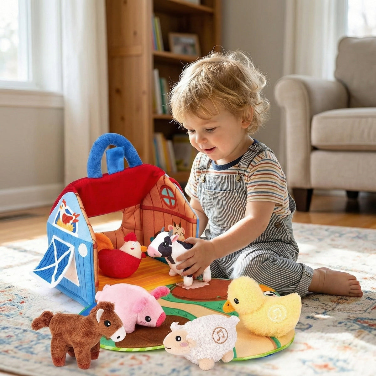 -50 % · OFFRE LIMITÉE · BarnBuddies™ · Coffret d'animaux de la ferme en peluche