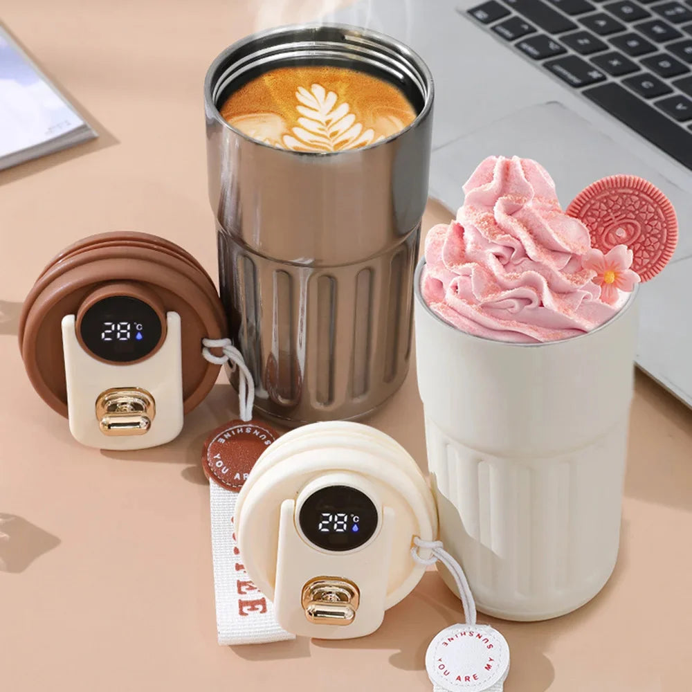 50 % DE REMISE TEMPORAIRE | SmartSip™ | Bouteille Thermos LED