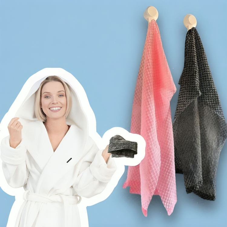 1 + 1 GRATUIT AUJOURD'HUI | ScrubGlow™ | Serviette de douche exfoliante antibactérienne