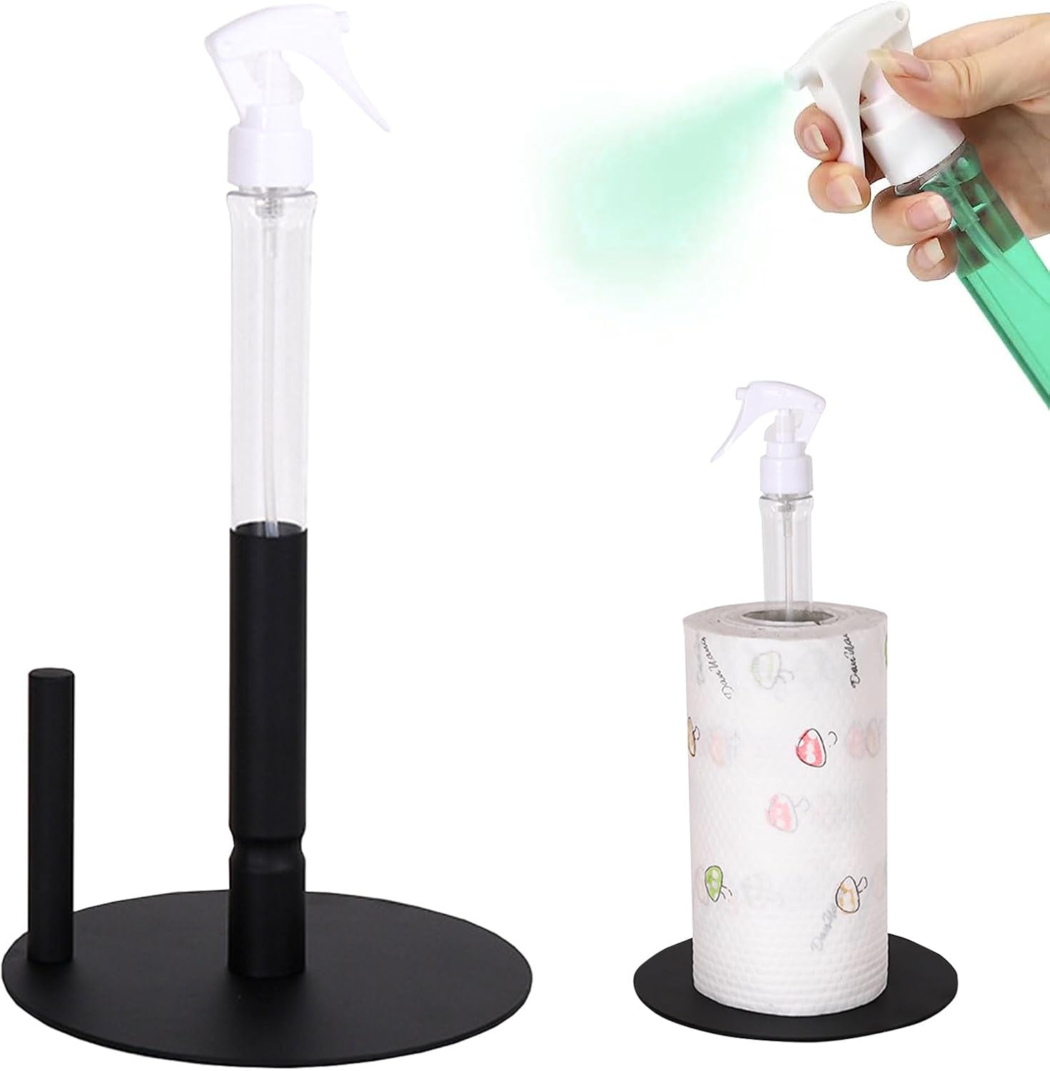 50% DE RABAIS TEMPORAIRE | SprayNSwipe™ | Support pour essuie-tout avec flacon spray