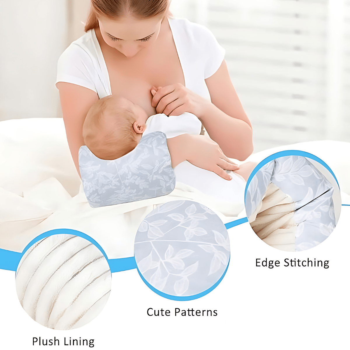 1 + 1 GRATUIT AUJOURD'HUI | NurturePillow™ | Coussin d'allaitement pour soutenir les bras pour bébés