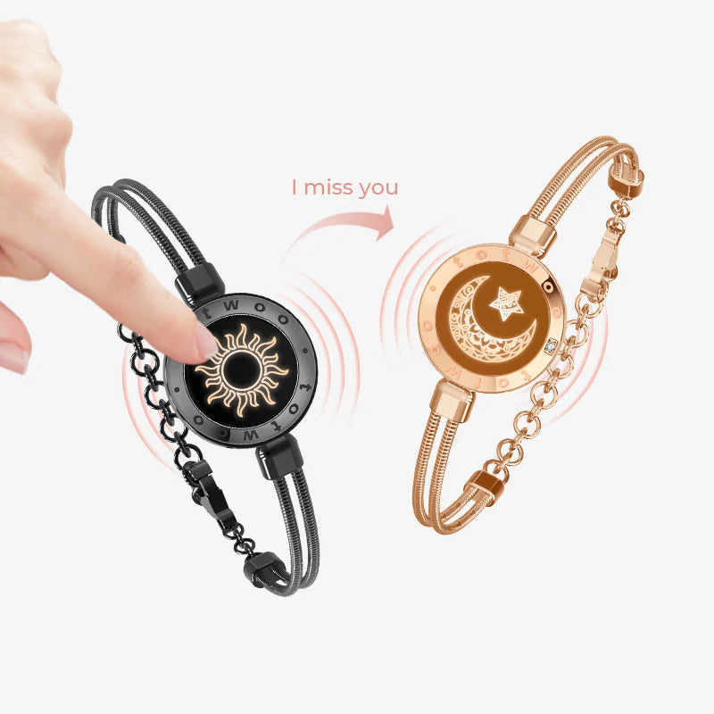1 + 1 GRATUIT AUJOURD'HUI | LovePulse™ | Bracelets longue distance avec toucher intelligent