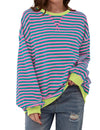 50% DE RÉDUCTION TEMPORAIRE | Zinnia™ | Pull oversized à rayures