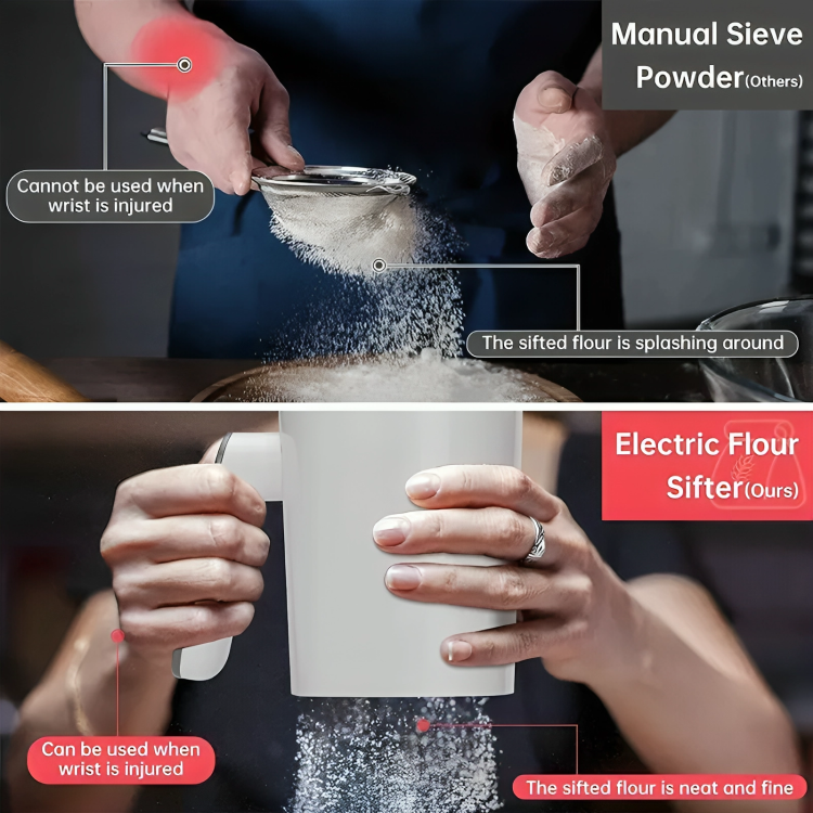 50% DE RABAIS TEMPORAIRE | SiftWhiz™ | Farine parfaitement tamisée en un clin d'œil !
