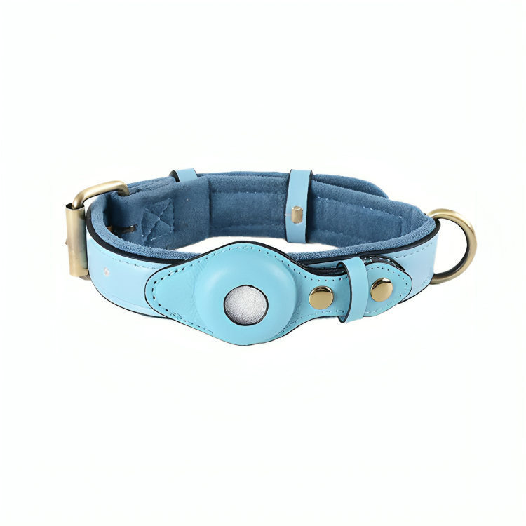 50% DE REMISE TEMPORAIRE | TrackTails™ | Collier pour chien en cuir avec pochette pour AirTag