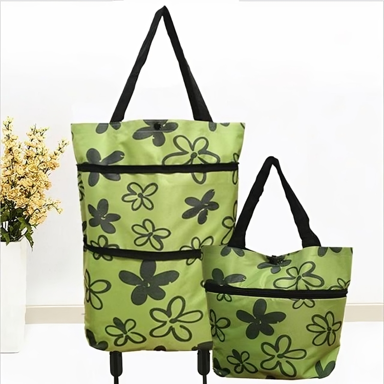 50 % DE REMISE TEMPORAIRE | TrolleyTote™ | Sac de courses pliable avec roues