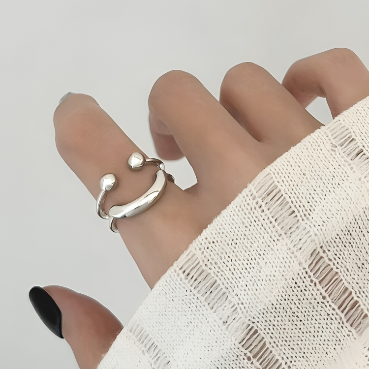 -50 % · OFFRE LIMITÉE · PositiviRing™ · Bague réglable Smiley
