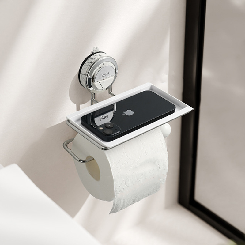 50% DE RABAIS TEMPORAIRE | StickNRoll™ | Porte-papier toilette à ventouse sans perçage