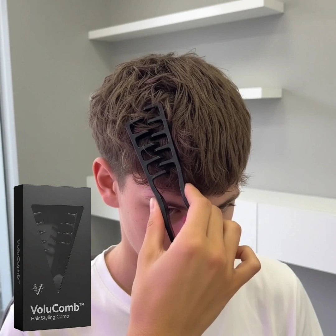 1+1 OFFERT · AUJOURD'HUI · VoluComb™ · Peigne coiffant