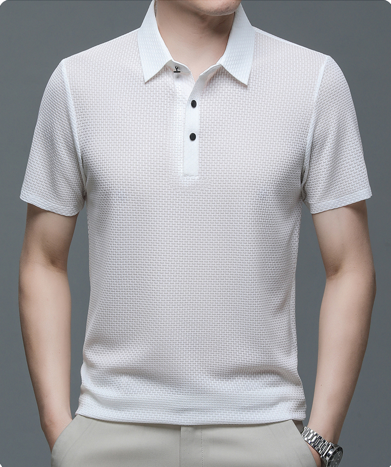 -50 % · OFFRE LIMITÉE · Orion™ · Polo premium en soie glacée pour homme