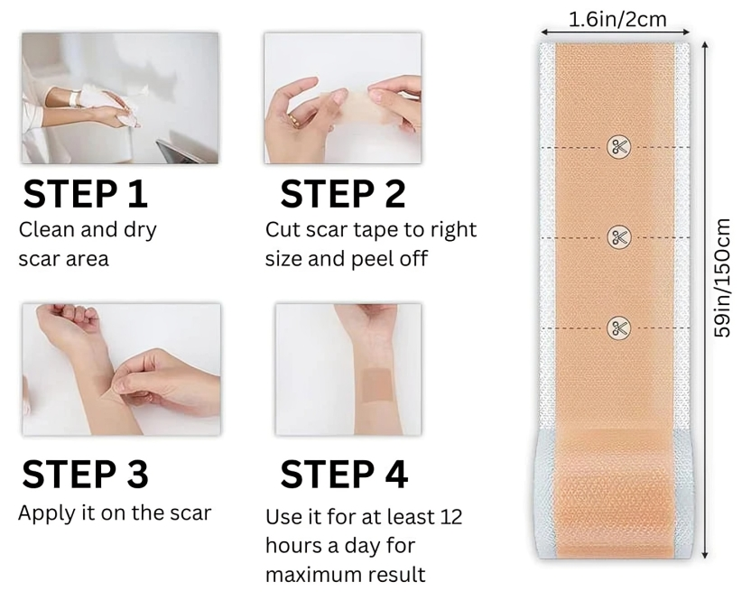 1 + 1 GRATUIT AUJOURD'HUI | SkinMend™ | Feuilles de silicone pour cicatrices