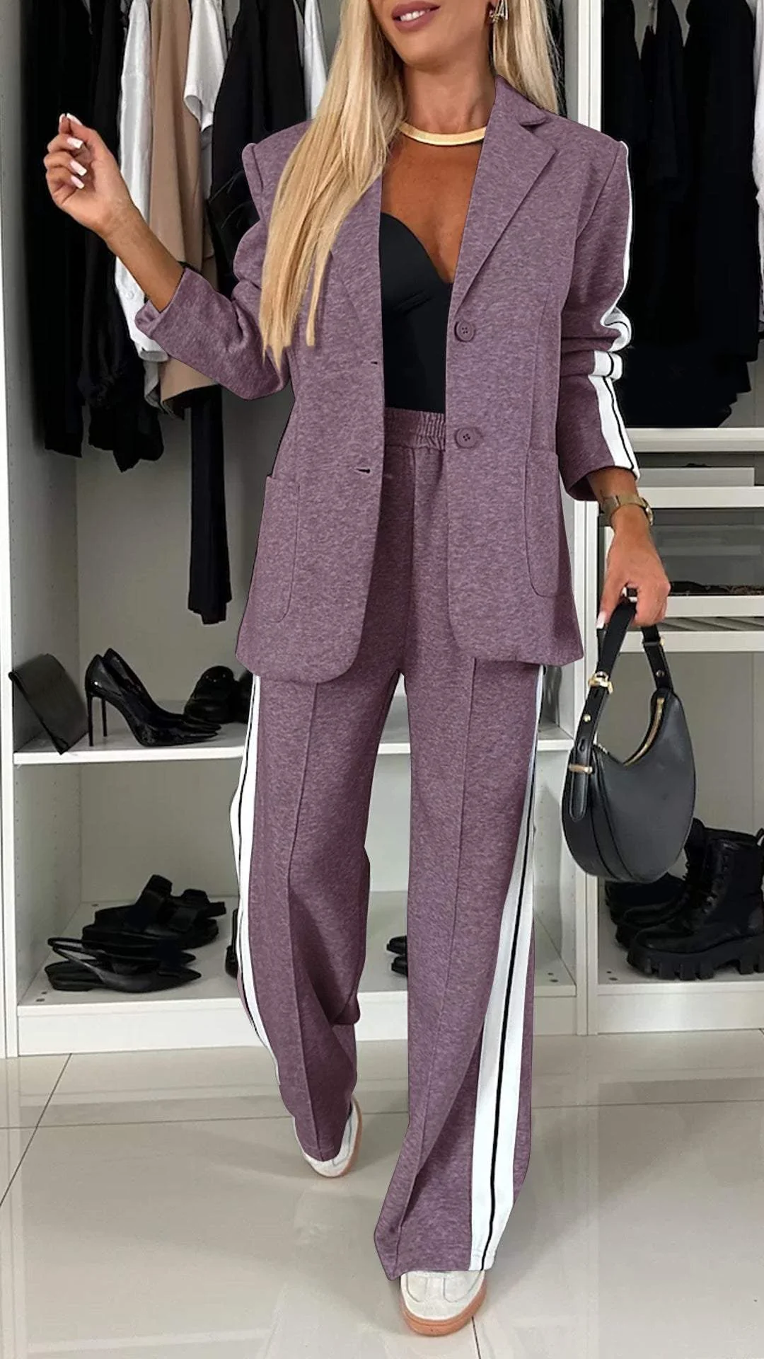 50% DE REMISE TEMPORAIRE | Lysandra™ | Ensemble blazer et pantalon stylé