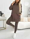 50% DE REMISE TEMPORAIRE | Fiorella™ | Ensemble élégant de sweat à capuche et leggings 2 pièces