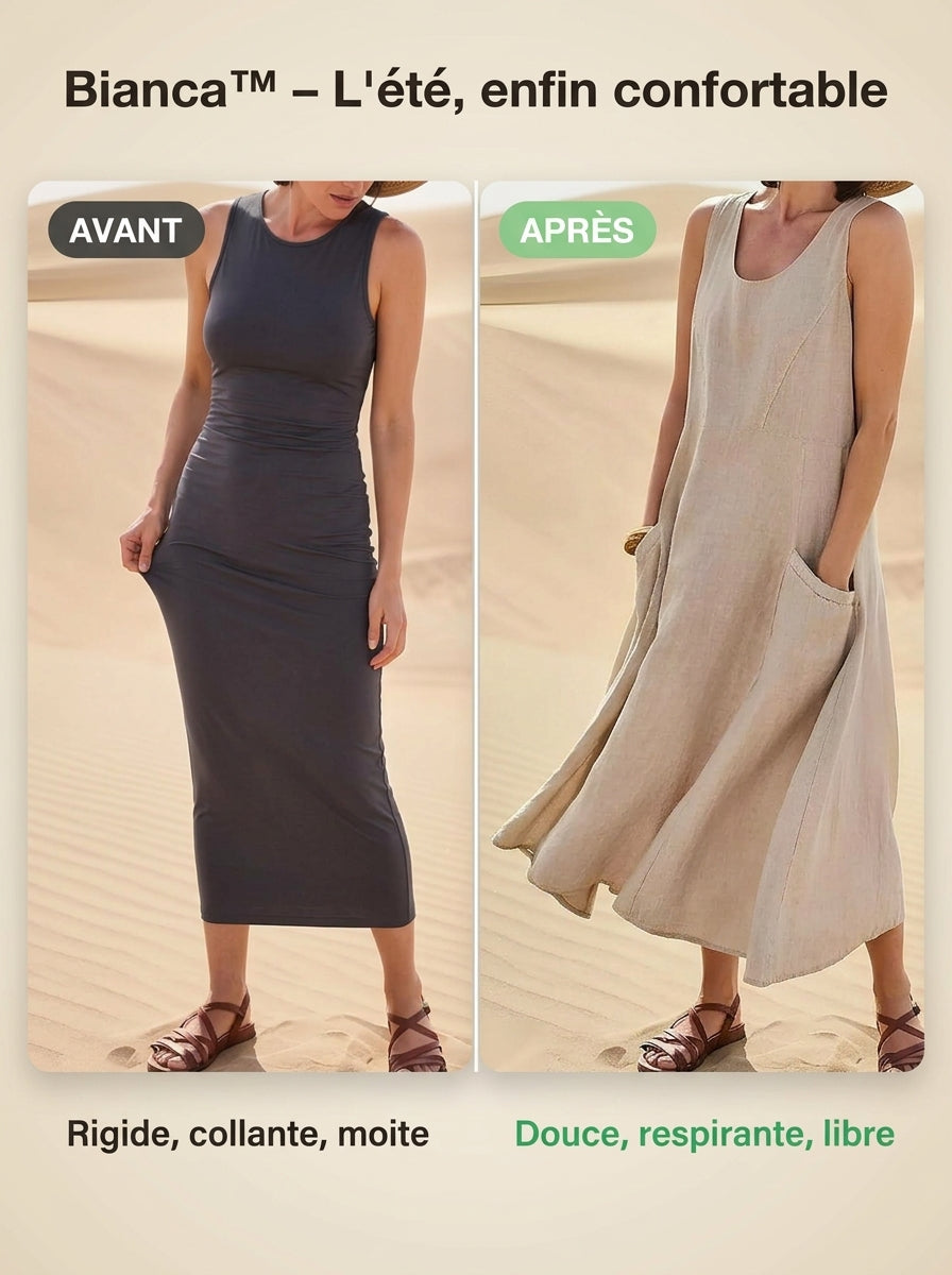 -50 % · OFFRE LIMITÉE · Bianca™ · Robe d’été vintage sans manches