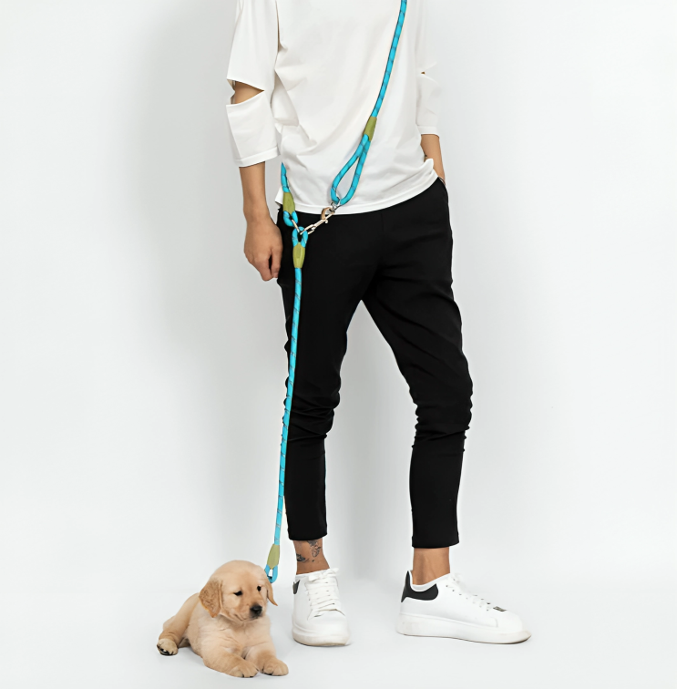 50 % DE REMISE TEMPORAIRE | PawVentures™ | Laisse de chien avec kit mains libres premium