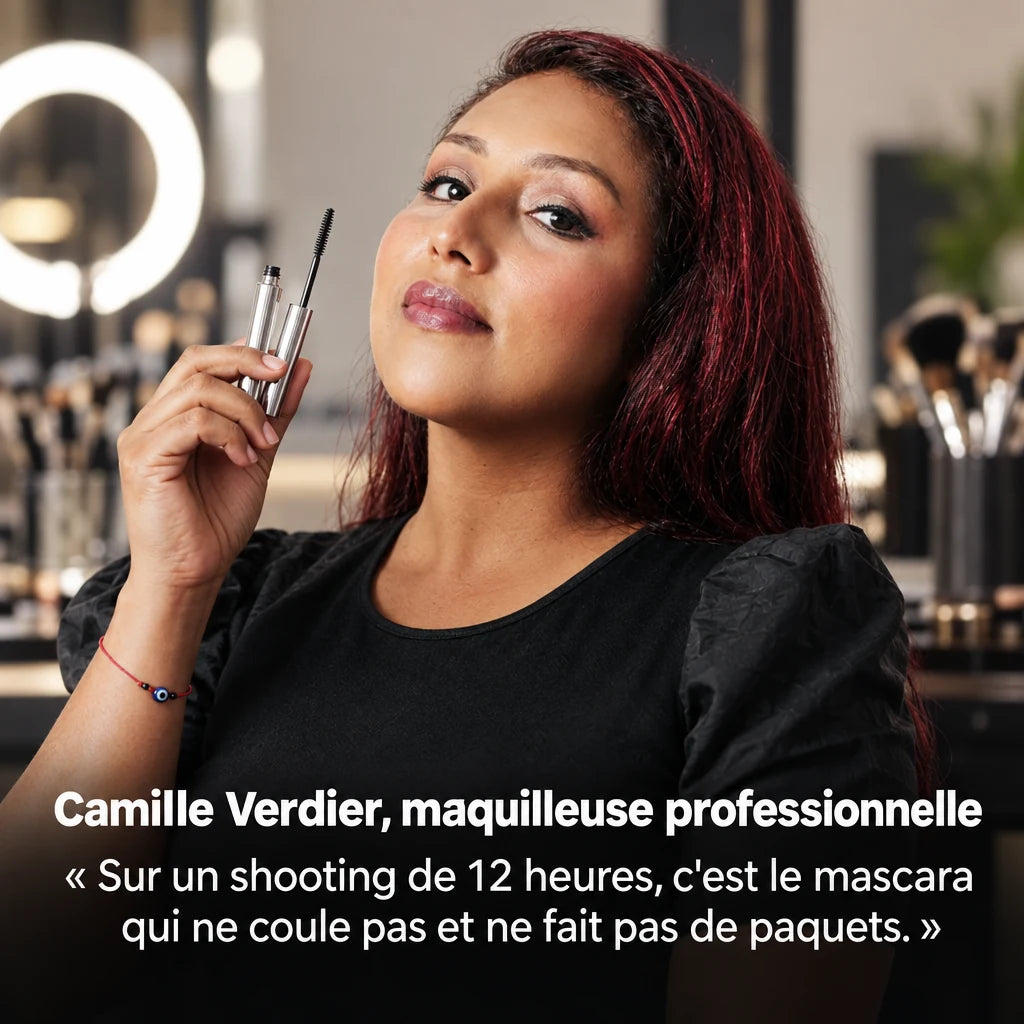 Camille Verdier, maquilleuse professionnelle, avec le mascara LashLift