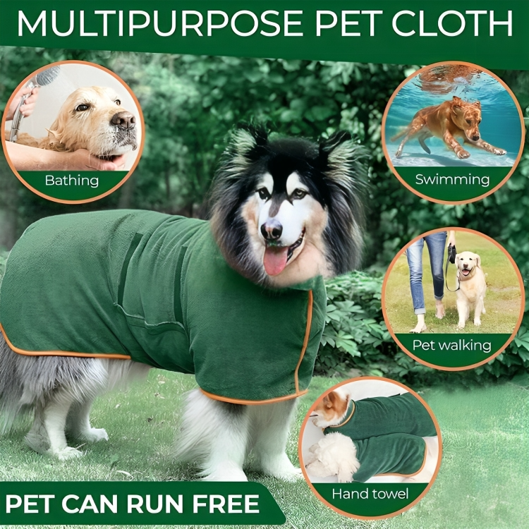 50% DE REMISE TEMPORAIRE | WarmPaws™ | Peignoir de bain pour chien super absorbant