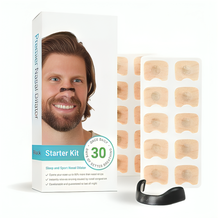 50% DE REMISE TEMPORAIRE | BreatheWell™ | Kit de démarrage de bandelettes nasales magnétiques