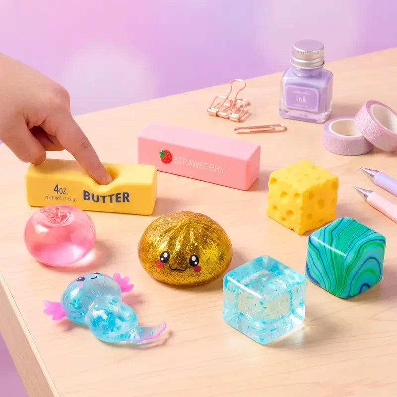 -50 % · OFFRE LIMITÉE · SqueezeSoft™ · Jouets sensoriels antistress