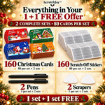 1+1 OFFERT · AUJOURD’HUI · ScratchJoy™ · Cartes de Noël à gratter