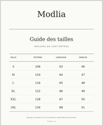 lapelchic, guide des tailles en centimètres