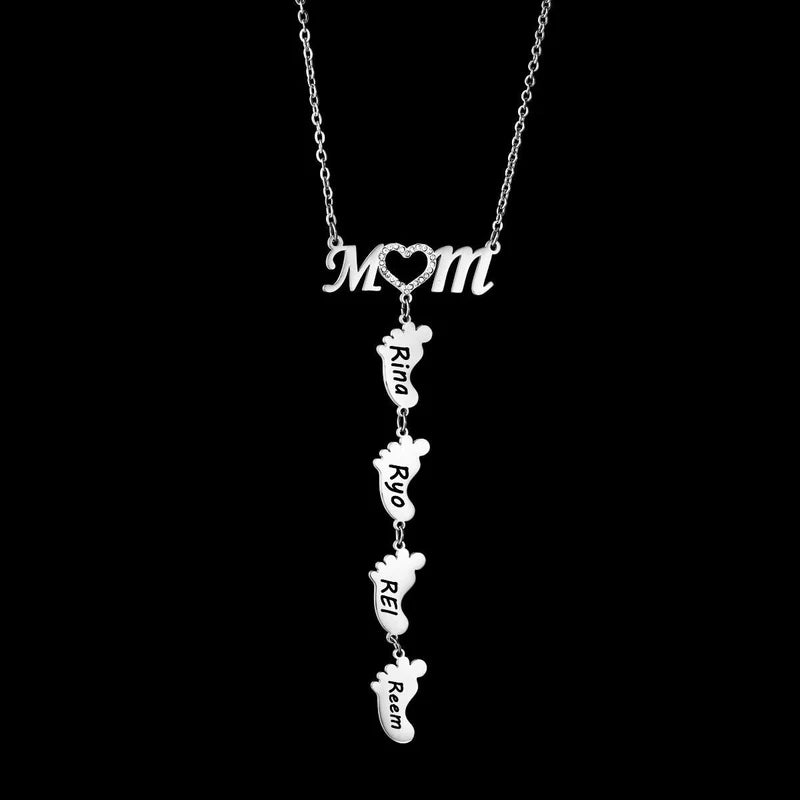 50% DE REMISE TEMPORAIRE | LittleSteps™ | Collier de nom de pied de bébé personnalisé