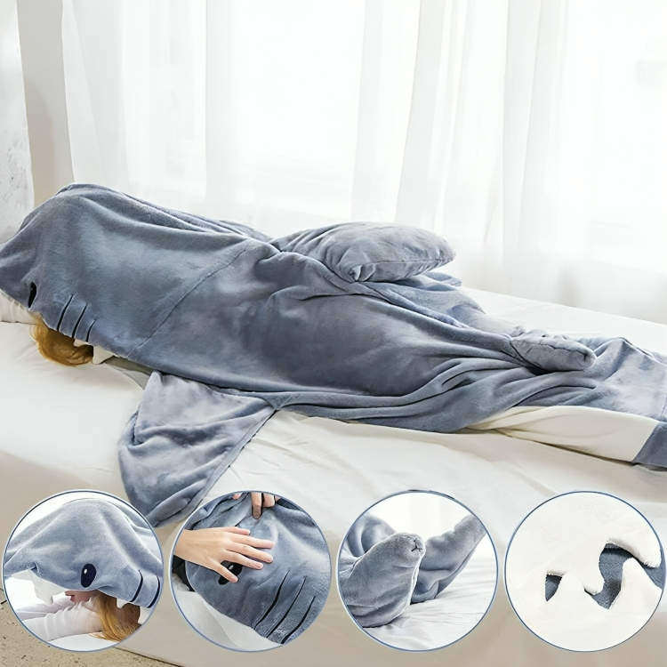 50 % DE REMISE TEMPORAIRE | CozyFin™ | Sharkie couverture portable douillette