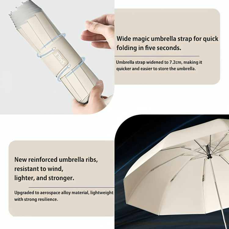50% DE REMISE TEMPORAIRE | HookBrella™ | Parapluie pliant automatique avec crochet