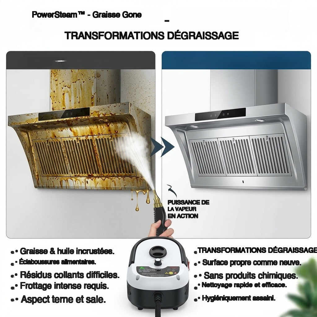 50 % DE REMISE TEMPORAIRE | PowerSteam™ - Graisse disparue