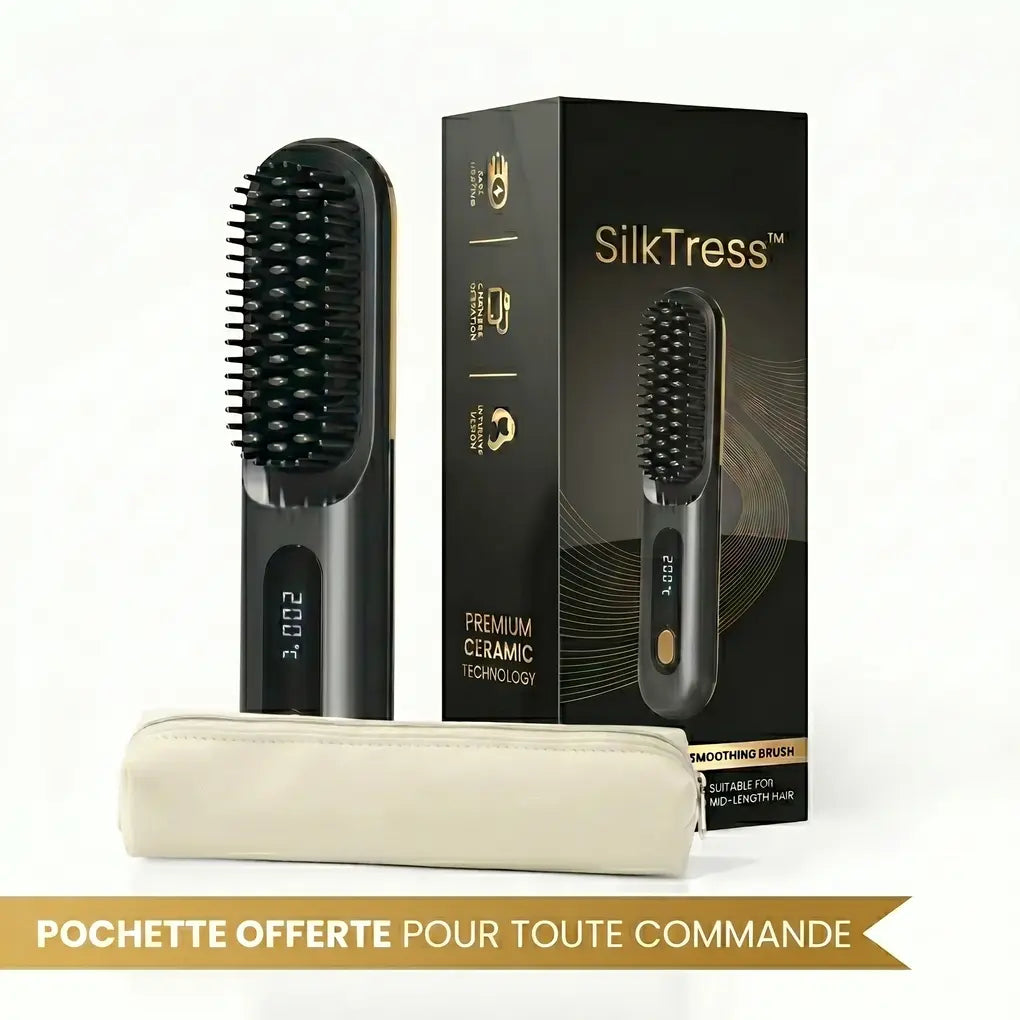 -50 % · OFFRE LIMITÉE · SilkTress™ · Brosse coiffante