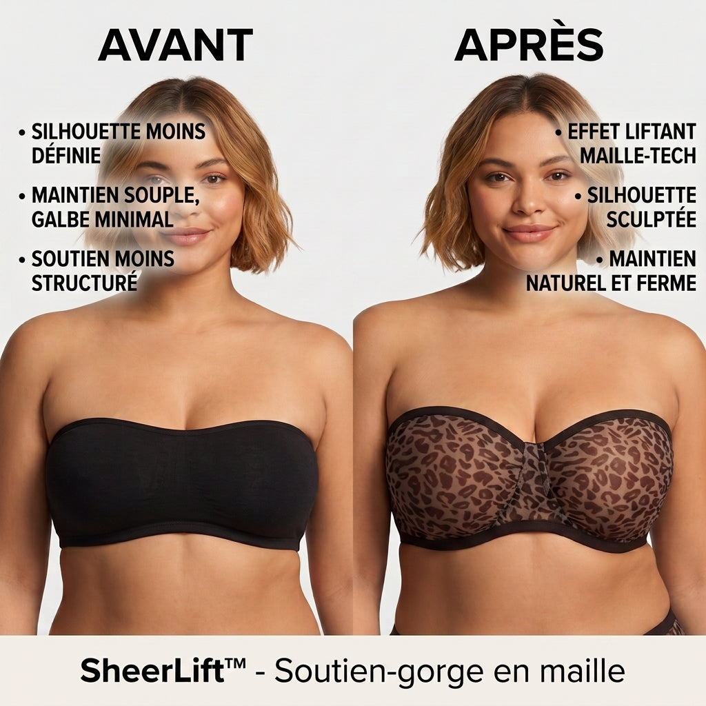 -50 % · OFFRE LIMITÉE · SheerLift™ · Soutien-gorge en maille