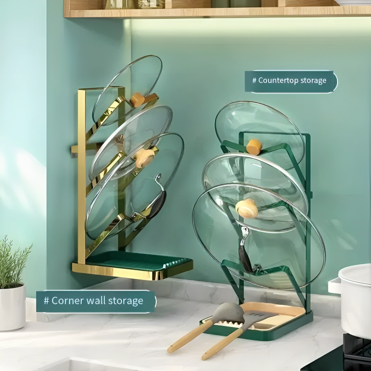 50% DE REMISE TEMPORAIRE | LidStack™ | Support de couvercle de cuisine à trois niveaux