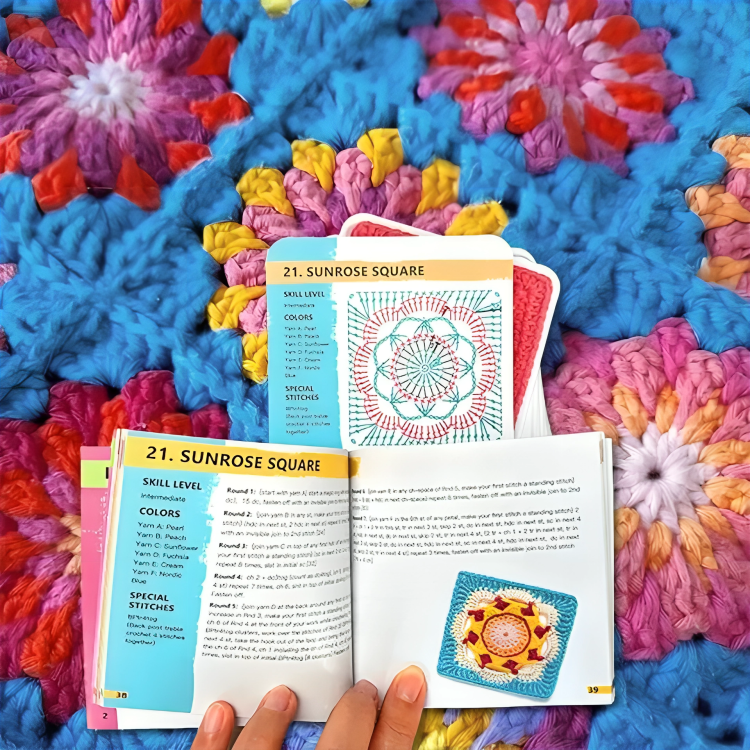 50 % RABATT TEMPORARY | CrochetDeck™ | Ensemble de cartes de modèles en fil à tricoter