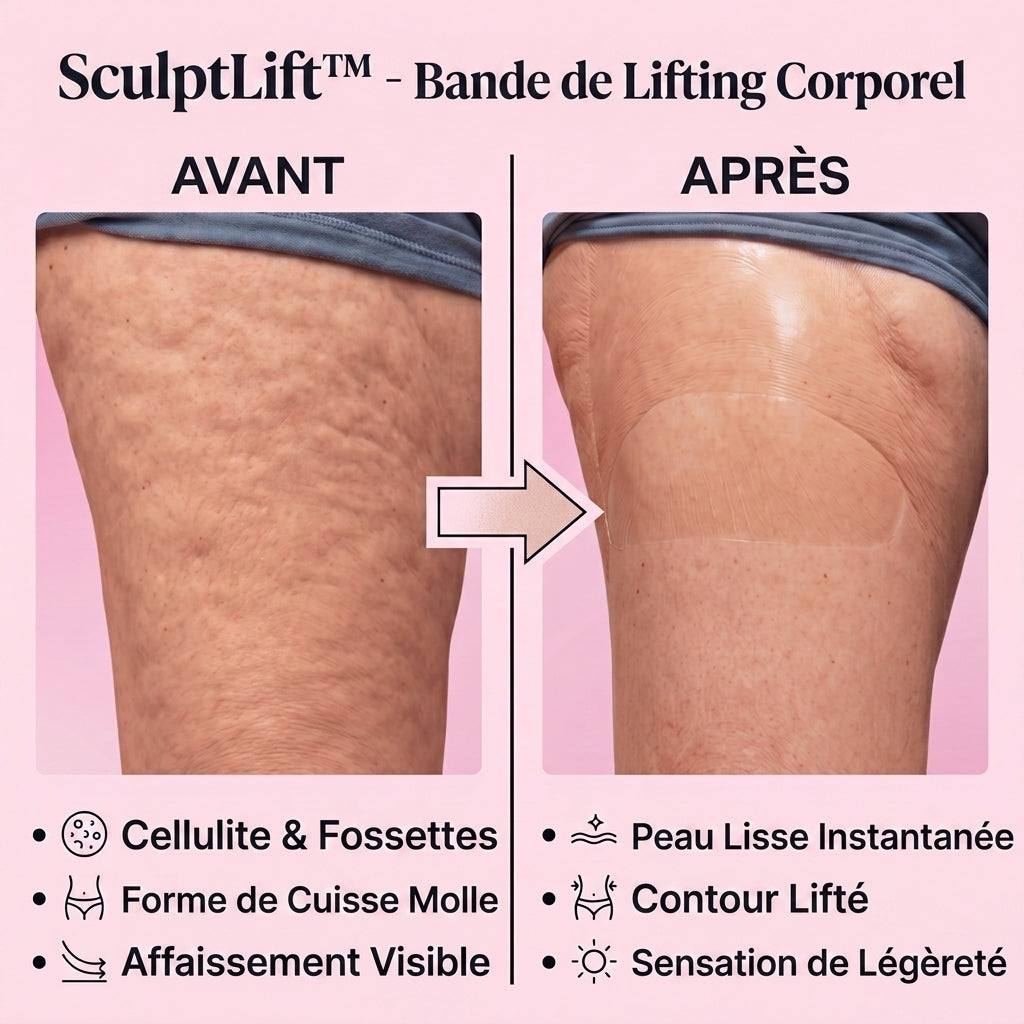 1+1 OFFERT · AUJOURD'HUI · SculptLift™ · Bande de Lifting Corporel
